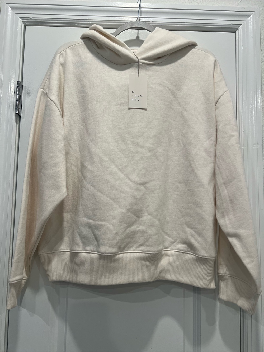 NWT A New Day Cream Hooded Sweatshirt XXL - Picture 1 of 9
